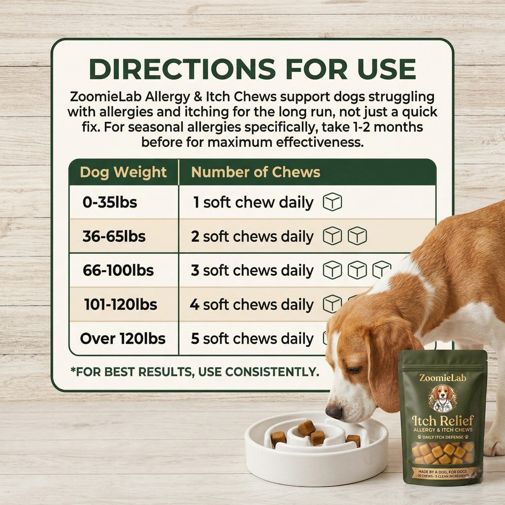 Vet formulated Allergy & Itch Relief Probiotic Chews